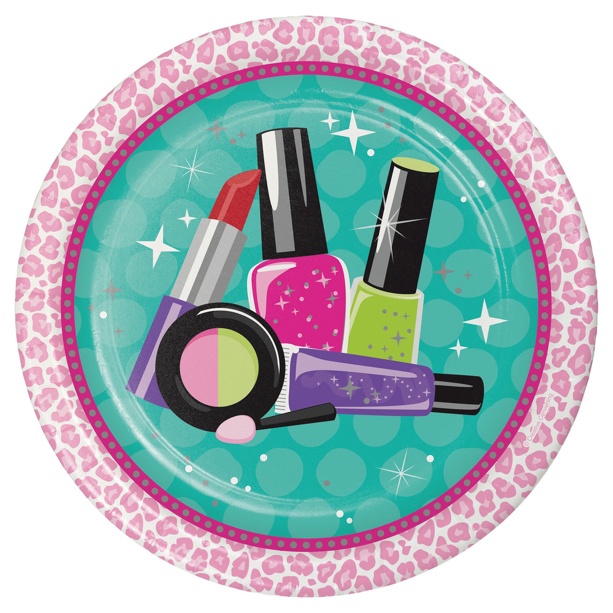 Sparkle Spa Party Plates - 8pk
