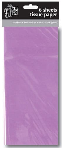 Lilac Tissue Paper - Acid Free - 6 x Sheets