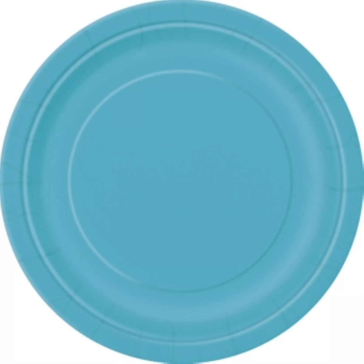 Caribbean Teal Solid Round 9" Dinner Plates16ct