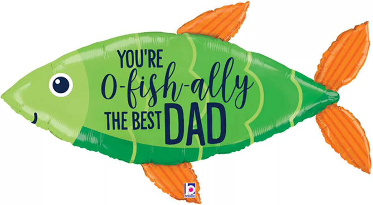 Father's Day O-Fish-ally The Best 45" Foil Balloon