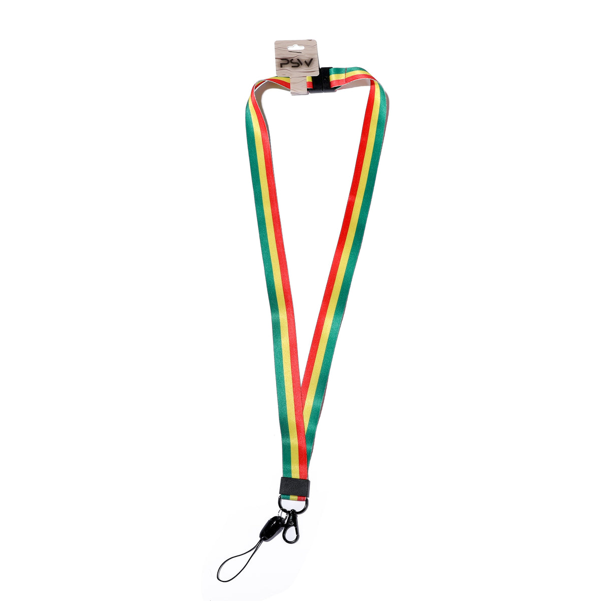 Rasta Safety Lanyard with Whistle