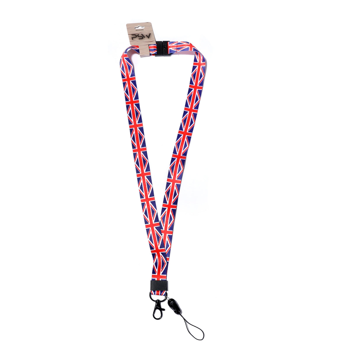 Union Jack Safety Lanyard with Whistle