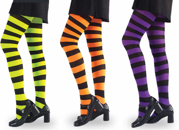 Neon Stripped Tights