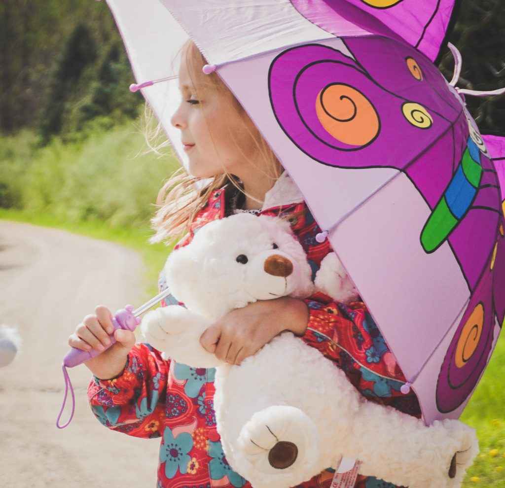 16" Amelia the White Twist Bear