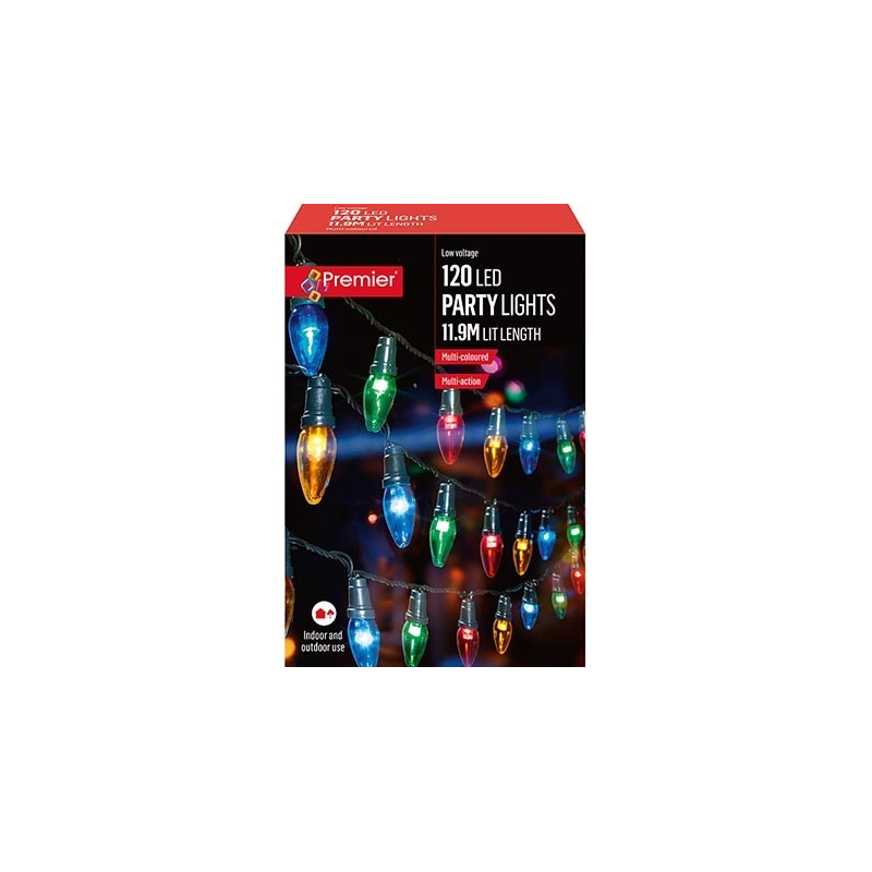 120 Multi-colour LED Lights C6 Bulb