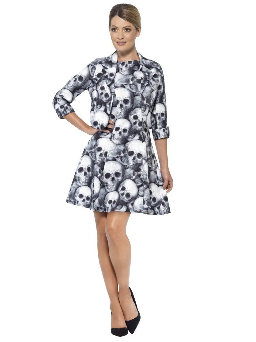 Ladies Halloween Skull Suit