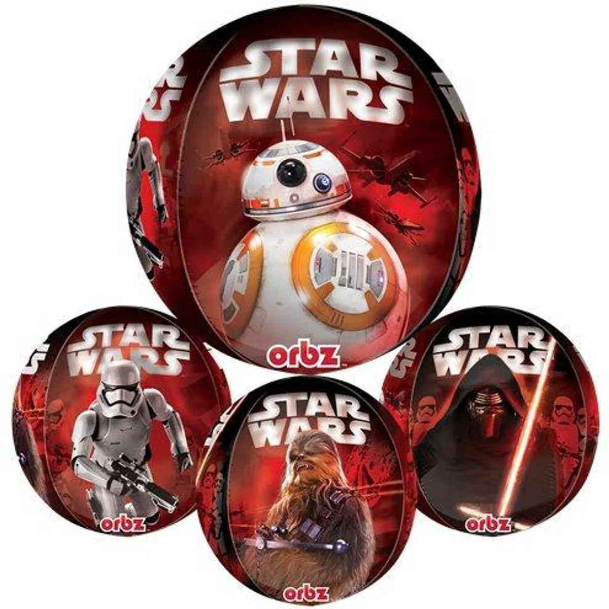 Star Wars The Force Awakens Orbz See-Thru Clear Balloon