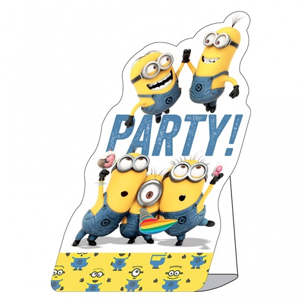 Despicable Me Minions Party Invitations - 8pk