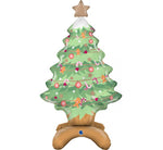38" Stand Up Air Fill Christmas Tree Foil Balloon
