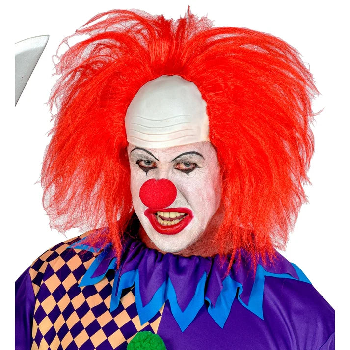 Halloween Clown Headpiece Red Hair