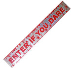 Halloween ENTER IF YOU DARE - Holographic Foil Banner