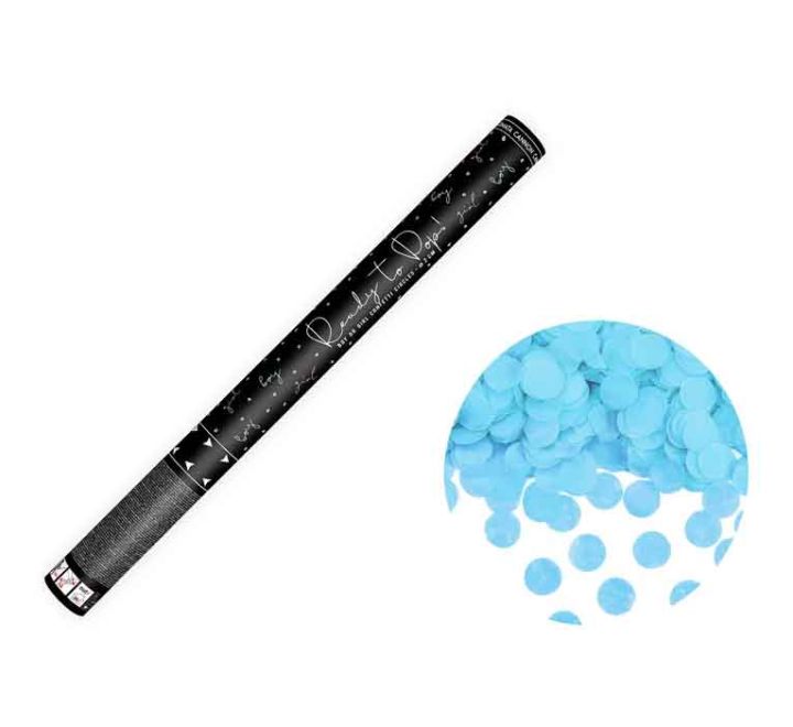 60cm READY TO POP BLUE GENDER REVEAL CONFETTI CANNON