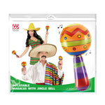 Inflatable Maracas with Jingle Bell
