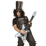 Inflatable Black & White Rockstar Guitar