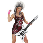 Inflatable Black & White Rockstar Guitar
