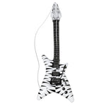Inflatable Black & White Rockstar Guitar