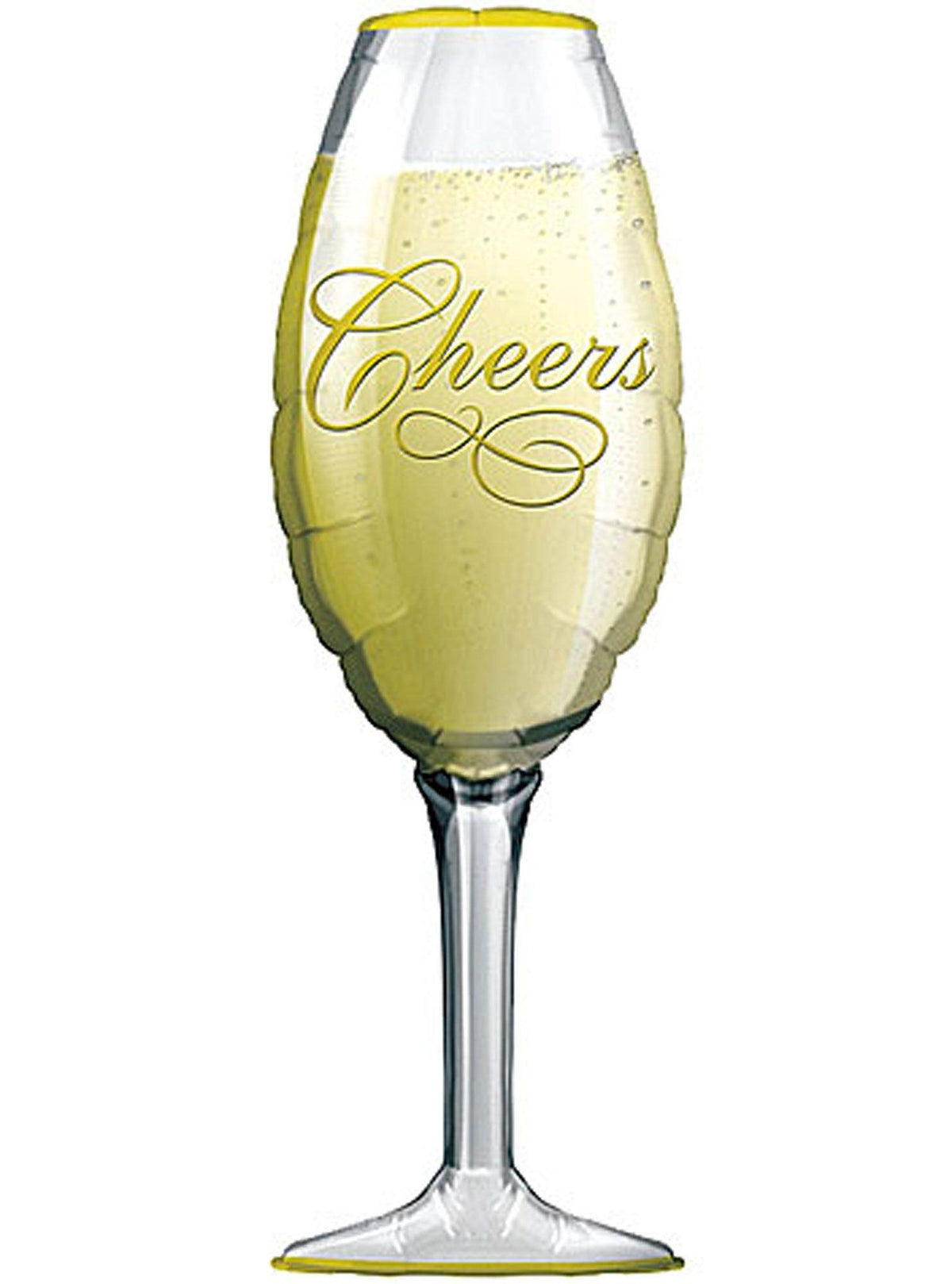 Cheers Champagne Glass Supershape Foil Balloon