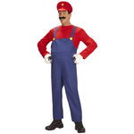 Adult Super Plumber Red Costume