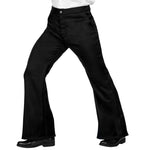 Adult 1970's Groovy Style Black Trousers