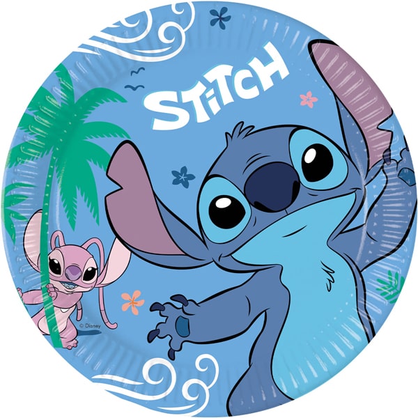 Stitch Diners Stitch & Angel Paper Plates– Party Forever