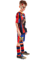 Kids Footballer Zombie Mess-icre Costume