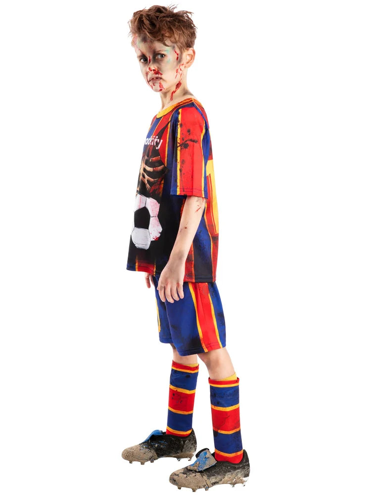 Kids Footballer Zombie Mess-icre Costume