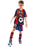 Kids Footballer Zombie Mess-icre Costume