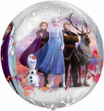 15" Frozen II Clear Orbz 4 Sided Balloon