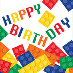 Block Party "Happy Birthday" Paper Napkins - 16pk