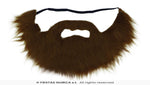 Brown Beard and Moustache with Elastic