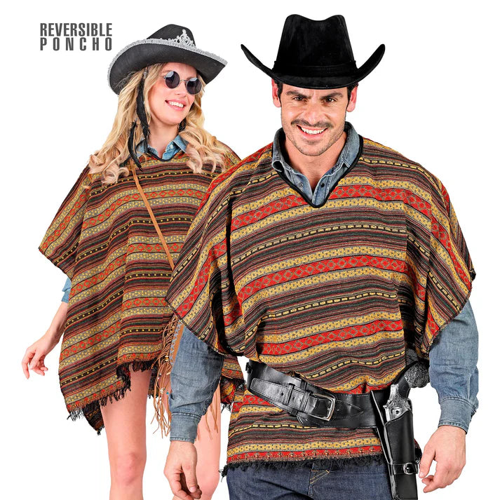 Adult Reversible Mexican / Western Poncho