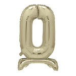 Air Fill Giant Standing Foil Balloon - Gold Number 0