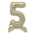 Air Fill Giant Standing Foil Balloon - Gold Number 5