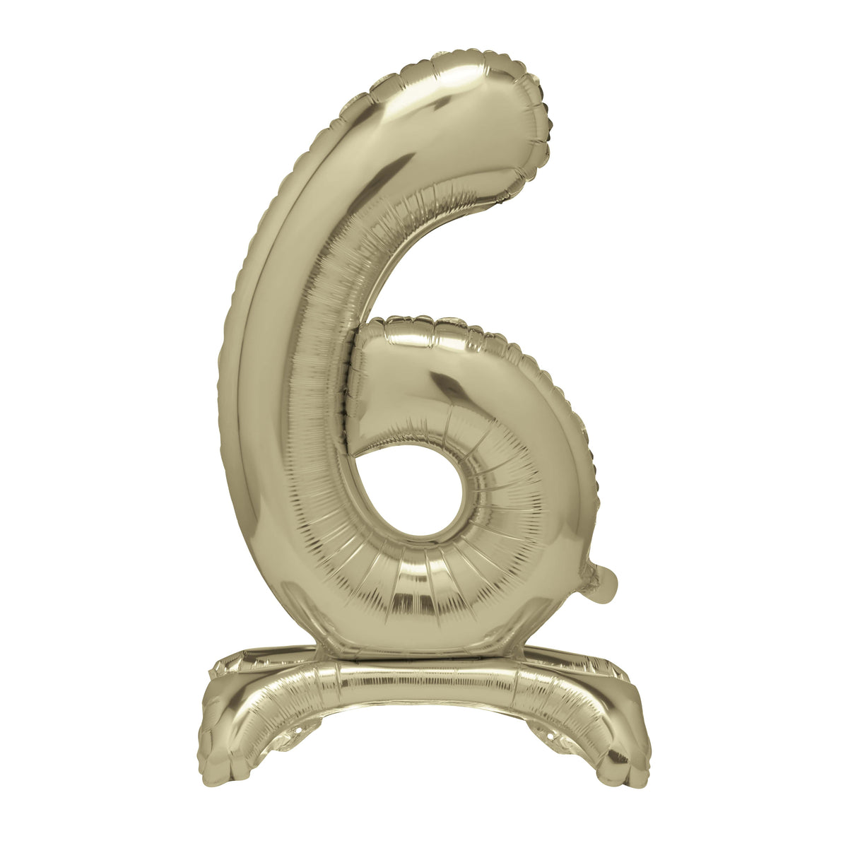 Air Fill Giant Standing Foil Balloon - Gold Number 6