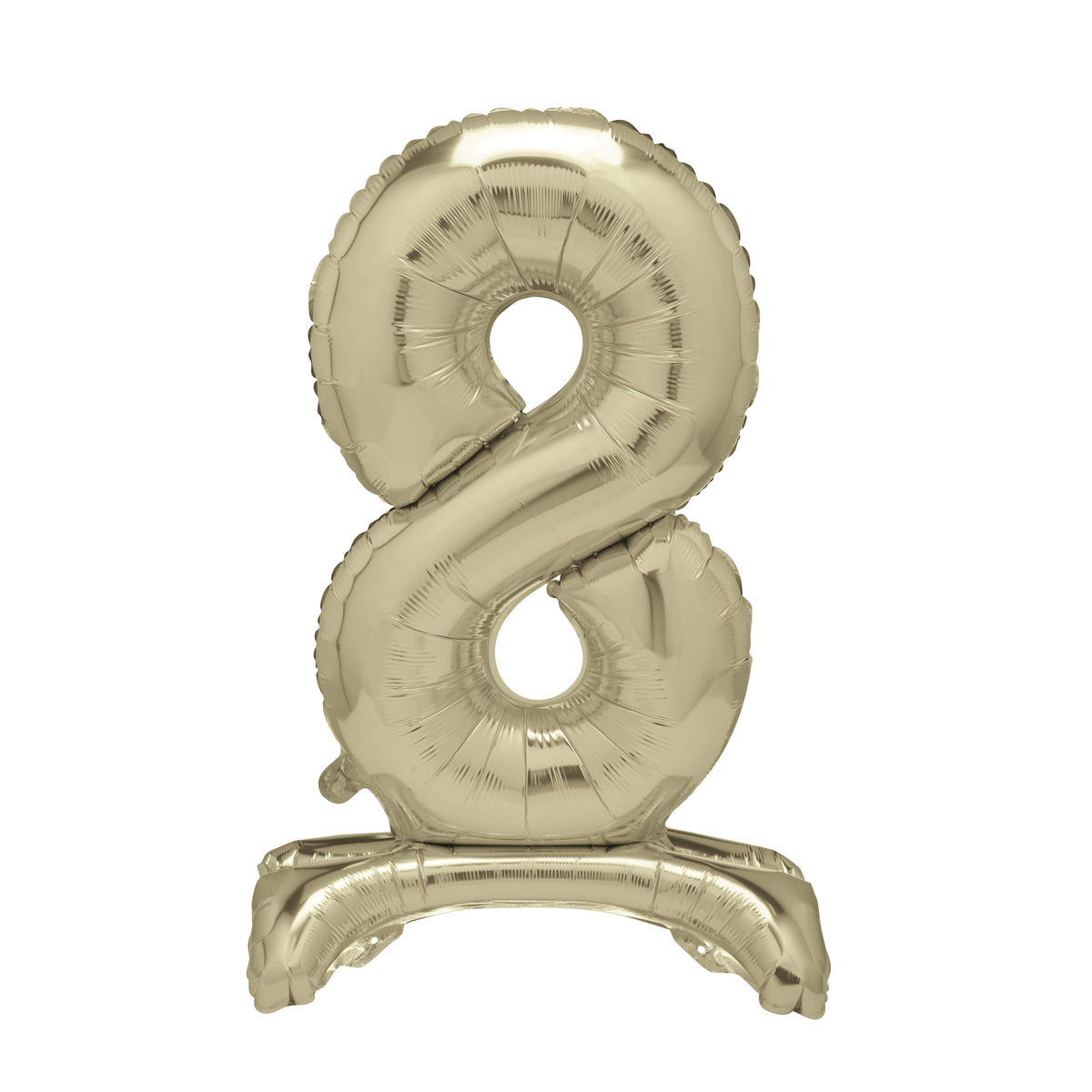 Air Fill Giant Standing Foil Balloon - Gold Number 8