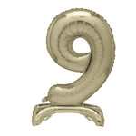 Air Fill Giant Standing Foil Balloon - Gold Number 9