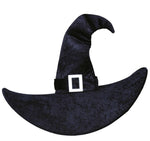 Extra Large Black Witches Hat with Buckle