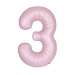 Matte Lovely Pink Number 3 Foil Balloon 34"