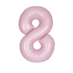 Matte Lovely Pink Number 8 Foil Balloon 34"