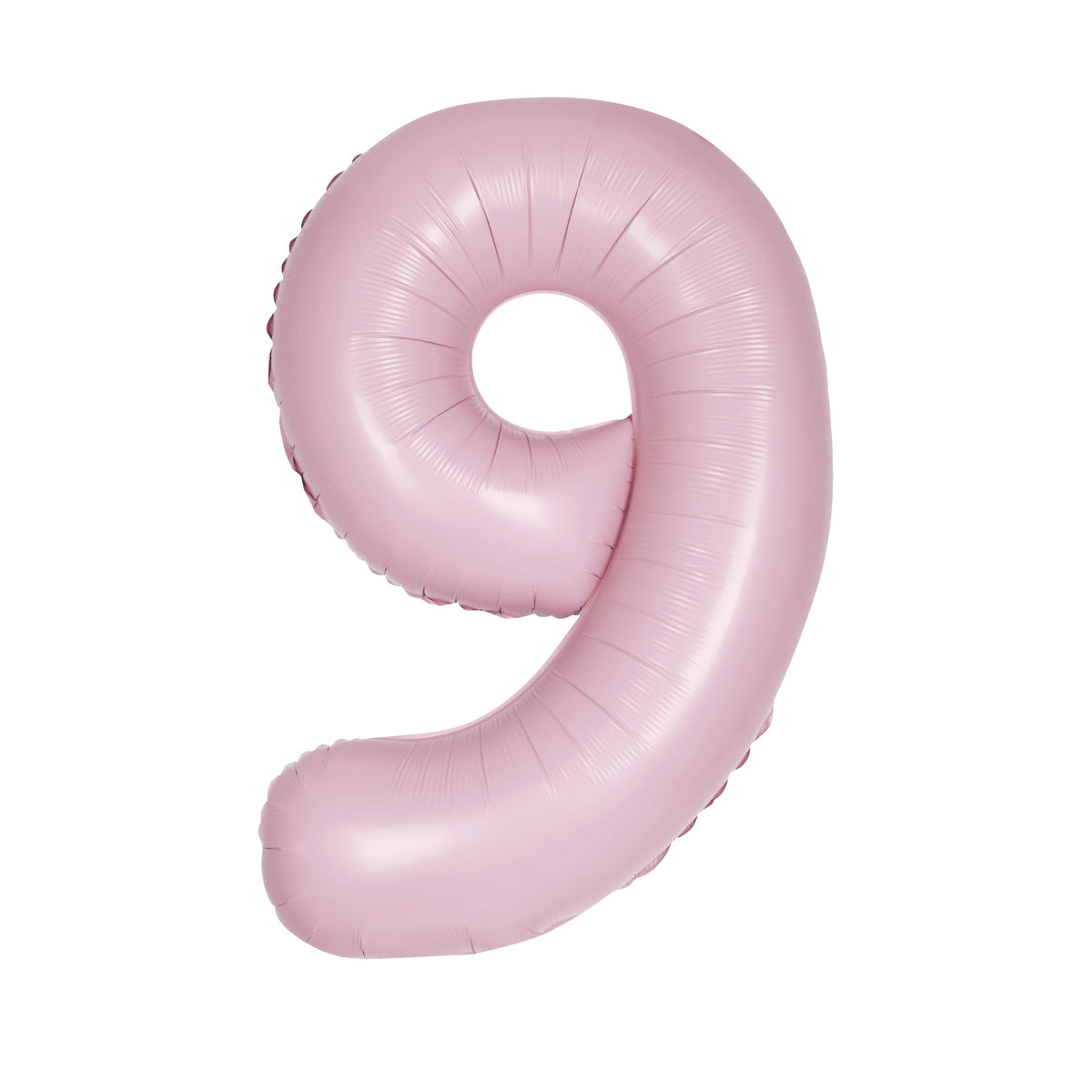 Matte Lovely Pink Number 9 Foil Balloon 34"