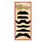 6PC STYLES BLACK MOUSTACHES