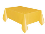 Sunflower Yellow Rectangle Plastic Table Cover 54" x 108"