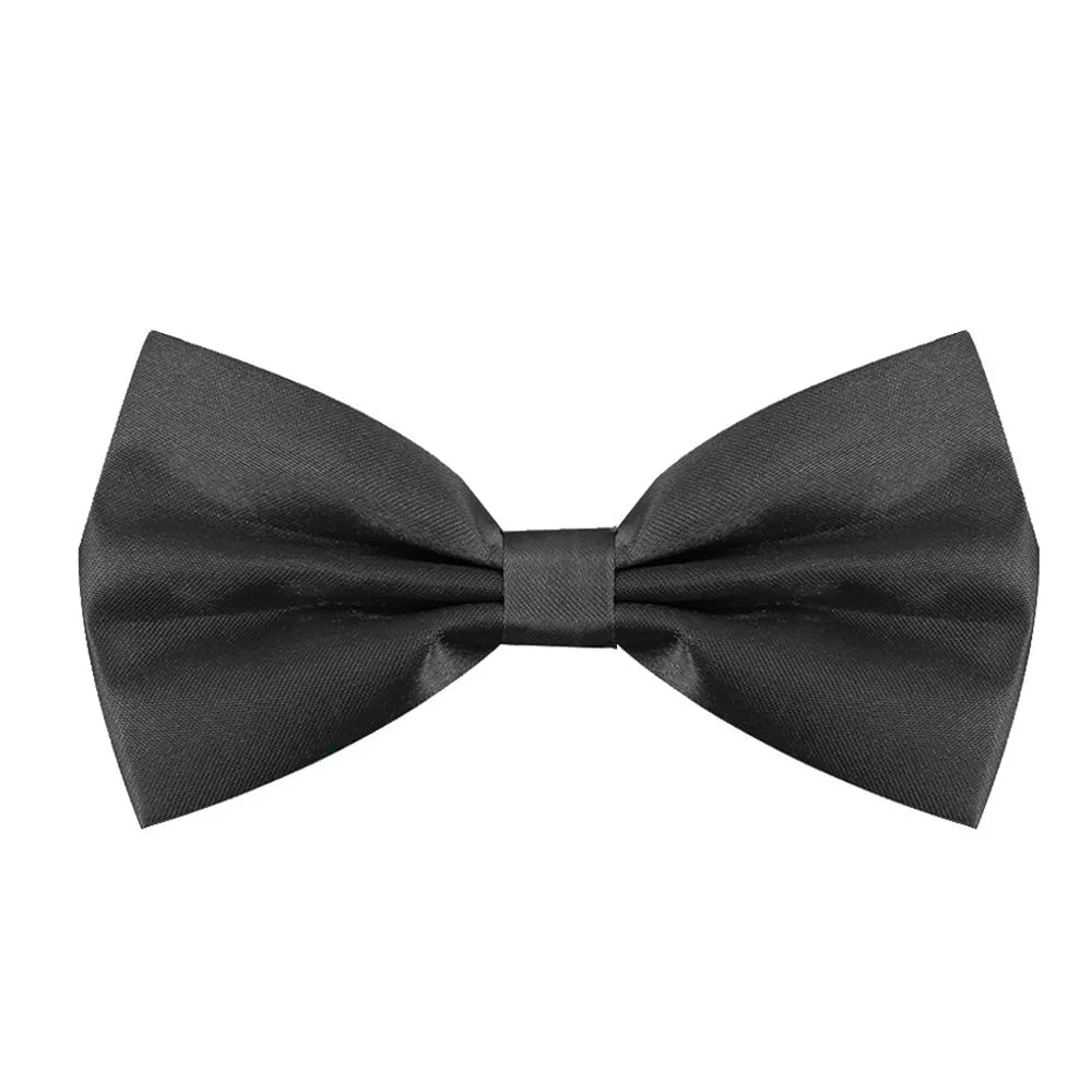Black Satin Bow Tie