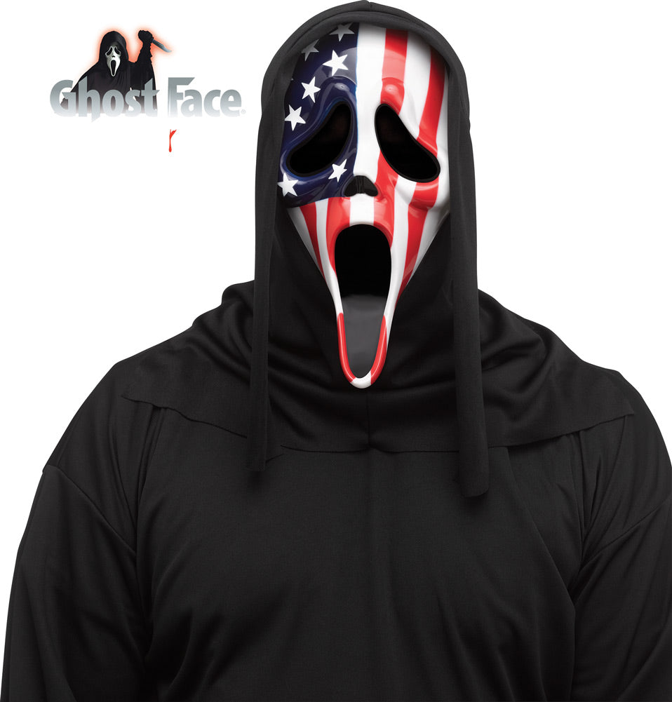 USA Flag Ghost Face® Mask