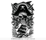Pirate Tattoo, 14x30 cm