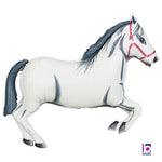 Large White Horse Supershape Foil Balloon