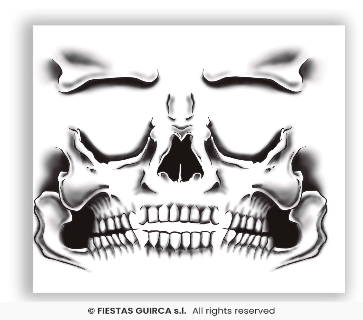 Skeleton Face Tattoo