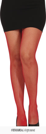 Small Red Fishnet Tights