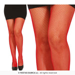 Small Red Fishnet Tights