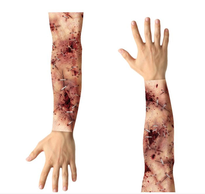 2 x Stitched Arm Wound Fabric Sleeves